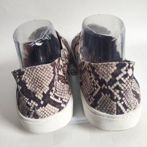Steve Madden Fayna Slip On Snakeskin Vegan Sneakers Comfortable Nuetral Size 9 - Picture 3 of 11